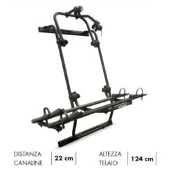 Portabici Posteriore Fabbri BICI OK MTB VAN2 Crafter Sprinter Nero