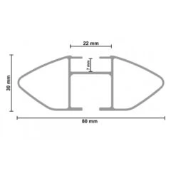 Barre Portatutto Rail UNIVERSALI G3 CLOP AIRFLOW Alluminio 110 -Bici Sconto barre portatutto rail universali g3 clop airflow alluminio 110 2