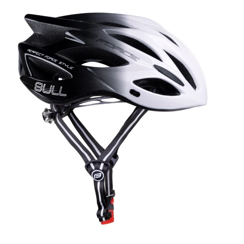 Casco Bici MTb E Corsa Force Bull HUE Bianco Nero 4 Casco Bici MTb E Corsa Force Bull HUE Bianco Nero - immagine 2