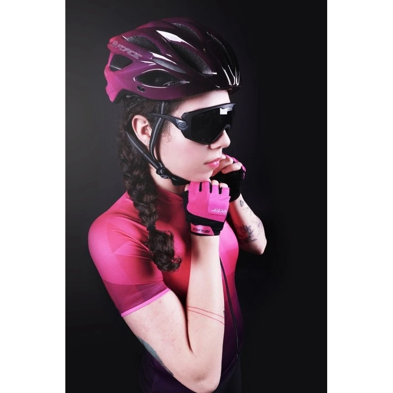 Casco Bici MTb E Corsa Force Bull HUE Nero Rosa 5 Casco Bici MTb E Corsa Force Bull HUE Nero Rosa - immagine 3