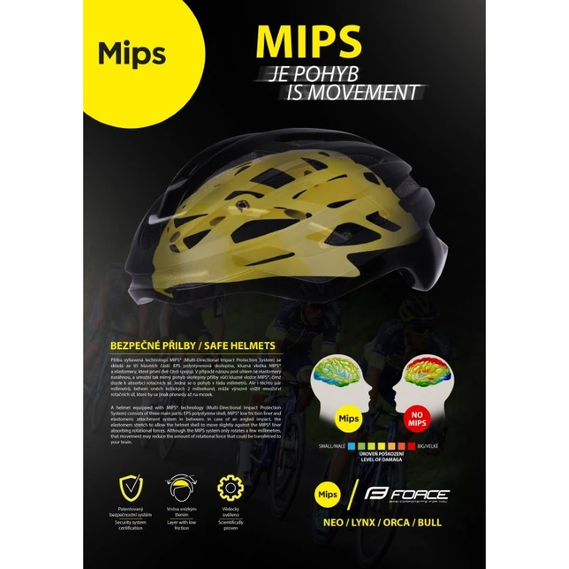 Casco Bici MTb E Corsa Force Neo Fluo MIPS 10 Casco Bici MTb E Corsa Force Neo Fluo MIPS - immagine 8