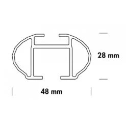 Barre Portatutto Fabbri Alluminio Universali Rail ALU VIVA 4 135 Cm -Bici Sconto fabbri barre portatutto fabbri alluminio universali rail alu viva 4 135 cm 1