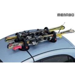 Porta Sci Magnetico Da Tetto MENABO' HIMALAYA 2 Sci + Bastoncini -Bici Sconto porta sci magnetico da tetto menabo himalaya 2 sci bastoncini 1